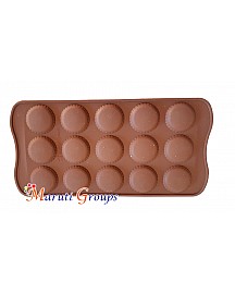 Flat Round Half Sphere Chocolate Silicone Mould