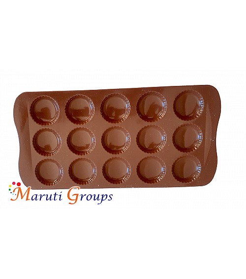 Flat Round Half Sphere Chocolate Silicone Mould