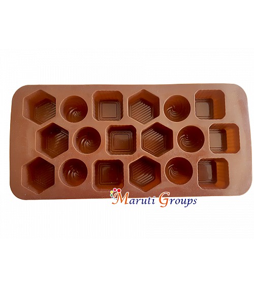 Shapes Chocolate Silicone Mould - Hexagon, Round, Square