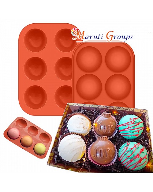 Half Sphere Chocolate Silicone Mould - 5.1cm Diameter