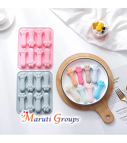 Cat's Paw Chocolate Energy Bar Molds Set, Cheese Bar, Biscuit Molar Bar, Candy Protein and Energy Bar Silicone Mould