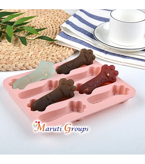 Cat's Paw Chocolate Energy Bar Molds Set, Cheese Bar, Biscuit Molar Bar, Candy Protein and Energy Bar Silicone Mould