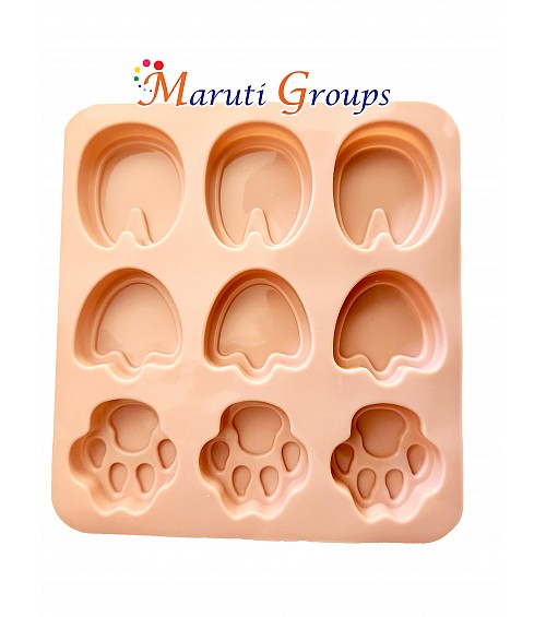 Cute Cat Foot Silicone Mould – DIY Cake, Muffin, Ice Tray, and Cookie Baking Pan