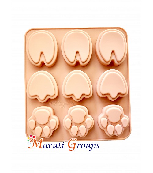 Cute Cat Foot Silicone Mould – DIY Cake, Muffin, Ice Tray, and Cookie Baking Pan