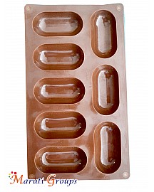 Oval Shape Chocolate Silicone Mould 