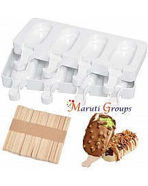 4 Cavity Ice-Cream mould with sticks / Popsicle 