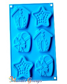 House Heart Star Silicone Mould