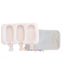 3 Cavity Ice-Cream mould with sticks / Popsicle 