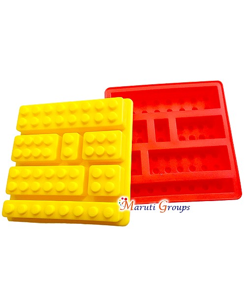 Lego Blocks Silicone Mould - 12cm x 12cm x 2cm