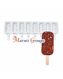 8 Cavity Geometric Ice-Cream mould with sticks / Popsicle