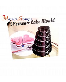 6pc Heart Baking Tray