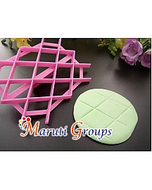 Diamond Cookie Cutter & Press - Embossing Press Cutter