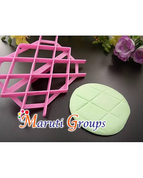 Diamond Cookie Cutter & Press - Embossing Press Cutter