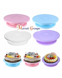 Rotating Cake Turntable Plastic 28cm Bulk Qty (10 Qty) – Cake Decorating Tool