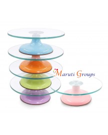 Glass Turntable for Cake Decorating 