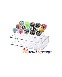 Cake Pop Stand, 15 Holes Lollipop Display Stand, Acrylic Clear Cake Pop Display Holder, Cake Pop Sical Stand For Weddings, Baby Showers, Birthday, Party