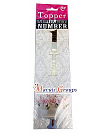 Numbers 1 Cake Topper for cake decorating - Gold