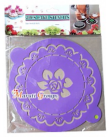 Flower Cake stencils for cake decorating