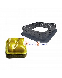 Square Tart Ring, Heat-Resistant Perforated Cake Mousse Ring for cake decorating