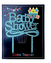 Baby Shower Cake Topper for cake decorating - Blue