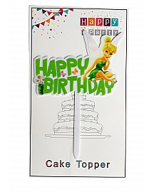 Tinkerbell Happy Birthday Cake Topper for cake decorating 