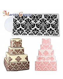 Wedding Scroll Cake stencils for cake decorating