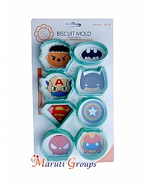 Hero's Hulk Captain America Batman Superman Iron-Man Cookie cutter set