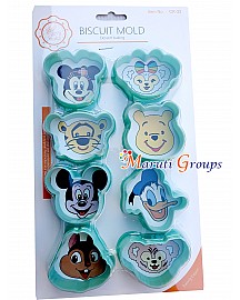 Mickey Mouse Minnie Mouse Pooh Tigger Donald Duck Cookie cutter set