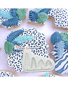 Safari Animals Moulds - Mini Jungle Leaves Silicone Mould