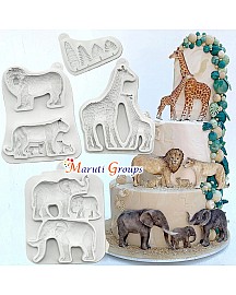 Safari Animals Moulds  - Giraffe Mother & Baby  Silicone Mould