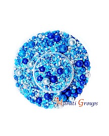 Crystal Fantasy Frozen / Winter Sprinkles - 100g - Pearl Balls - Colours: Blue , Silver,and Light Blue