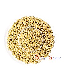 Dragees 6mm Gold Glitter Sprinkles - 100g - Pearl Balls - Colours: Gold