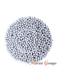 Dragees 6mm Silver Glitter Sprinkles - 100g - Pearl Balls - Colours: Silver