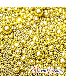 Metallic Dragees Gold Pearl Sprinkles Mix - 135g