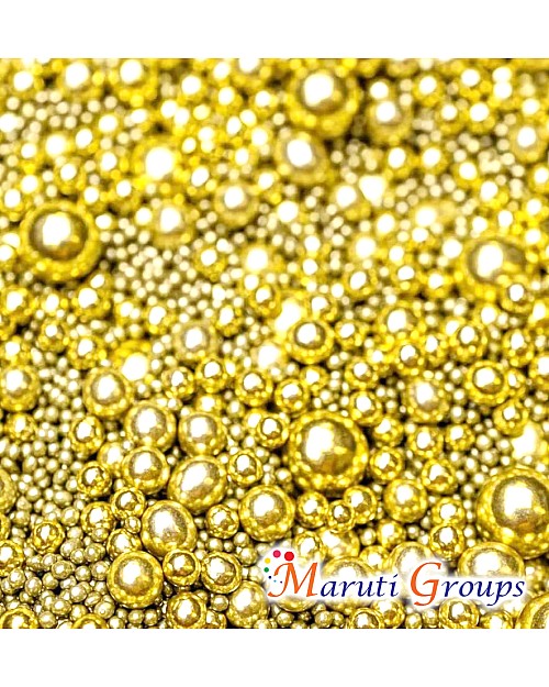 Metallic Dragees Gold Pearl Sprinkles Mix - 135g