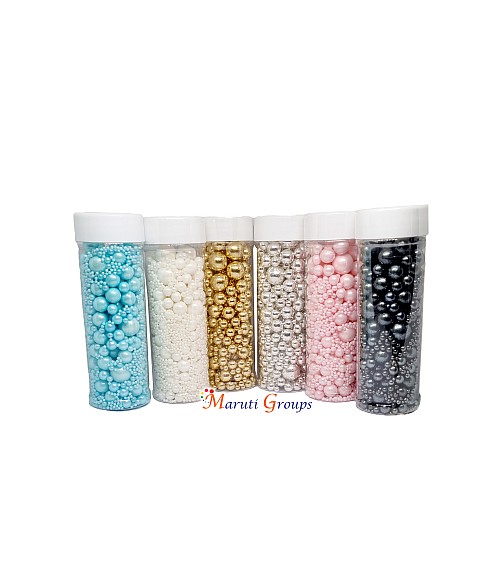 Metallic Dragees Baby Pink Pearl Sprinkles Mix - 135g