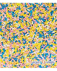 Vermicelli Sprinkles Rainbow Party Toppings, Baking & Cake Decoration - 50g