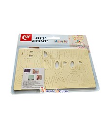 Capital Letter Alphabet elements Biscuit Stamp Cookie Cutter & Embosser /  DIY Stamp Size : 23cm x 13cm