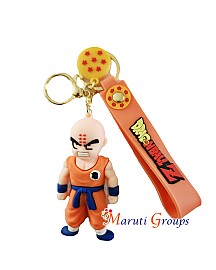 Dragon Ball Super / Dragon Ball Z / Dragon Ball GT - Krillin Keyring - 3D Keyring - Approx Big Size : 8cm x 4.5cm