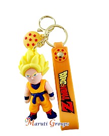 Dragon Ball Super / Dragon Ball Z / Dragon Ball GT - Goku Super Saiyan Keyring - 3D Keyring - Approx Big Size : 8cm x 4.5cm