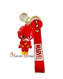 Justice League The Flash Keyring - Color : Red and Yellow - 3D Keyring 