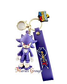 Sonic The Hedgehog Keyring - Color : Purple - 3D Keyring - Design 1