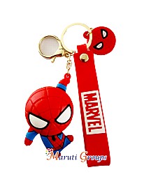 Spider-man  Keyring - Color : Blue and Red - 3D Keyring 