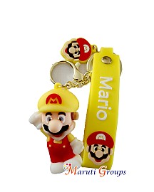 Super Mario Keyring - Color : Yellow - 3D Keyring - Design 4