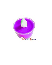 Candle Tealight LED / Divo Lamp Led Light /  Christmas Tealight Lamp - Purple - Led Color - Yellow