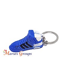 Adidas Shoes Ball Keyring - Blue Color