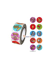 500 Stickers/roll Reward Sticker Labels - Back to school , 8 Different Styles Stationery Stickers Seal Labels, For Teacher's Grading Homework Reward Cute Decor Stickers