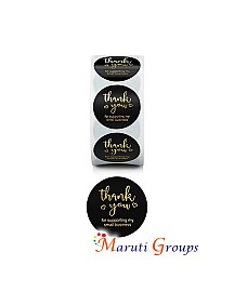 500pcs Thank You Sticker Labels For Baking Packaging, Wedding Gifts Decor, Jar, Storage Box, Canister