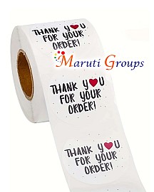 500pcs Thank You Sticker Labels For Baking Packaging, Wedding Gifts Decor, Jar, Storage Box, Canister