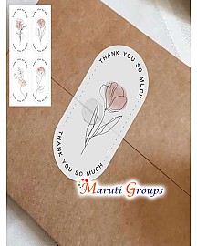 100pcs/25sheets Cute Open Me Stickers Thank You Labels for Small Business Package Decoration, Envelope Seal Shipping Stickers 3*6CM